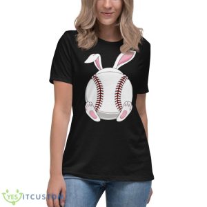 Simple Design Easter Baseball Cute Bunny Happy Easter Ball Shirt 11 Simple Design Easter Baseball Cute Bunny Happy Easter Ball Shirt - Women's Relaxed Short Sleeve Jersey Tee