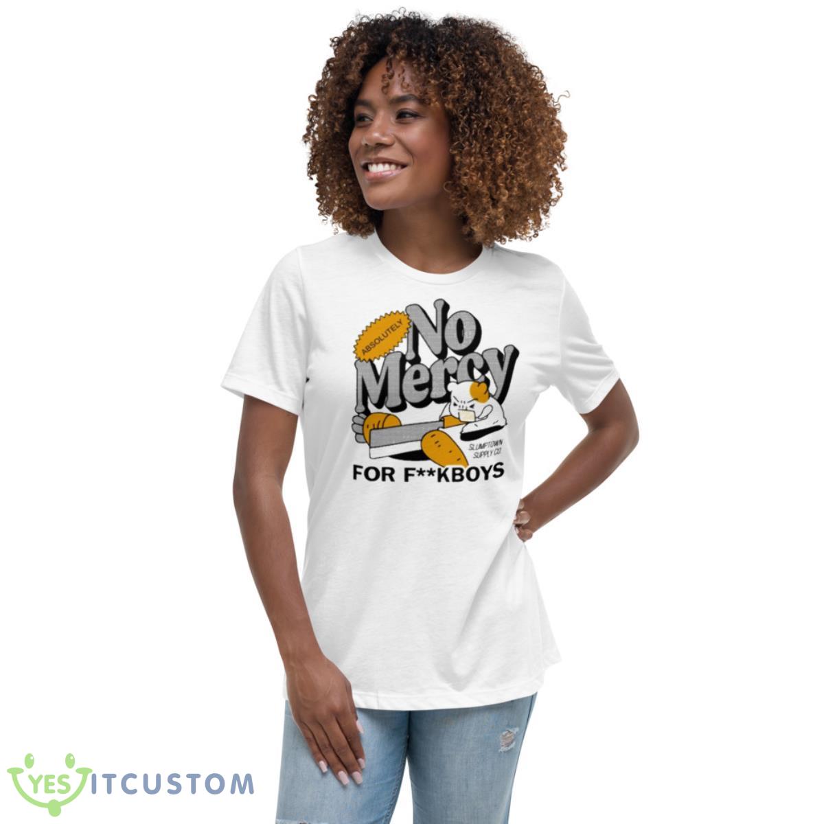 Slumptown Supply No Mercy Shirt 5 Slumptown Supply No Mercy Shirt - Women's Relaxed Short Sleeve Jersey Tee