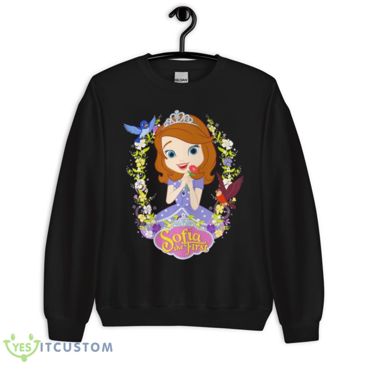 Sofia The First Flower Border Shirt 13 Sofia The First Flower Border Shirt - Unisex Crewneck Sweatshirt