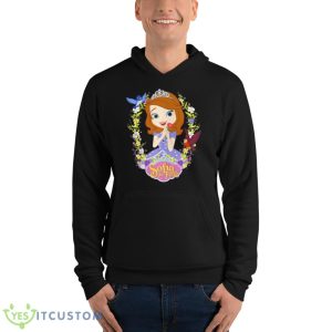 Sofia The First Flower Border Shirt 9 Sofia The First Flower Border Shirt - Unisex Fleece Pullover Hoodie