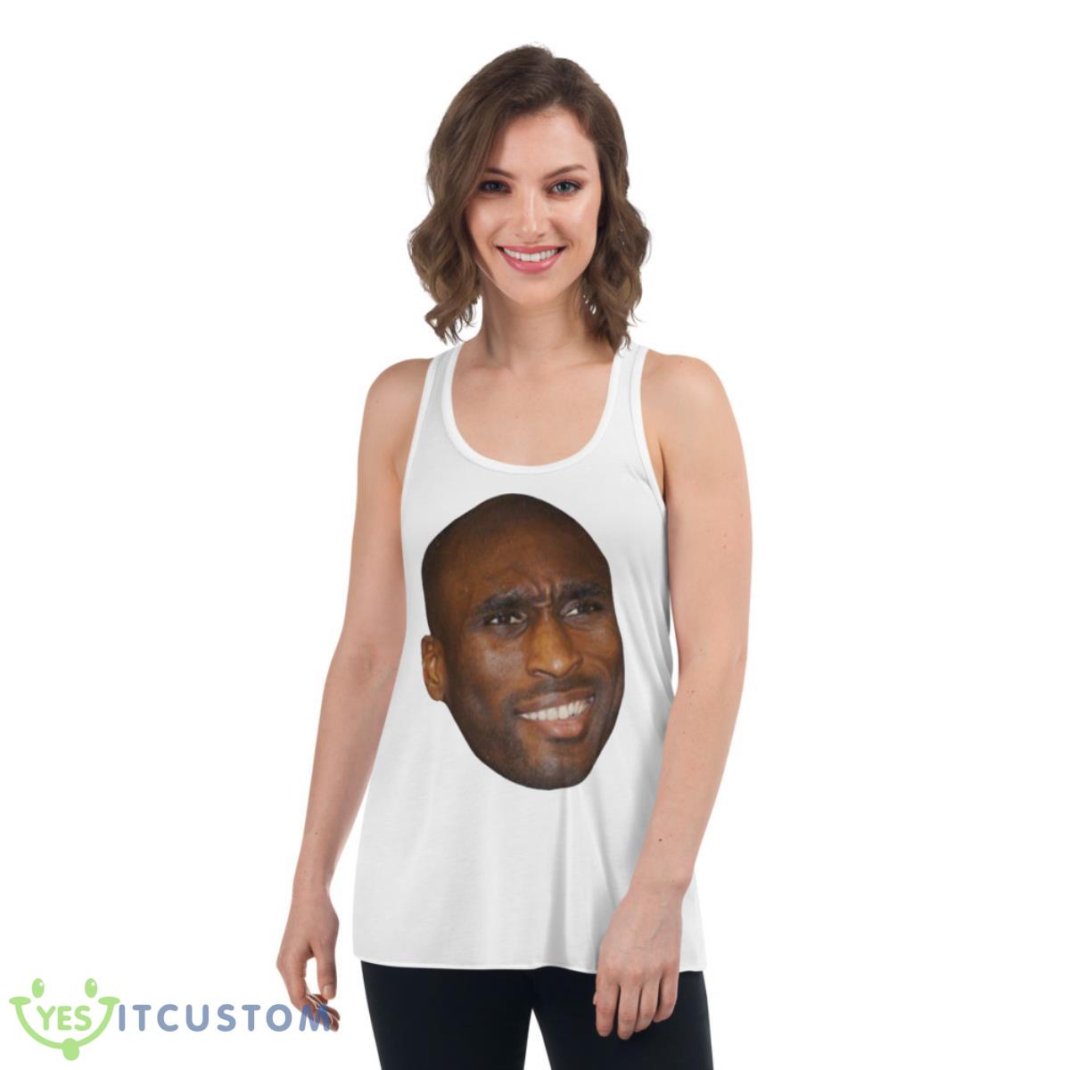 Sol Campbell Face Meme Tottenham Hotspur Shirt 4 Sol Campbell Face Meme Tottenham Hotspur Shirt - Women's Flowy Racerback Tank