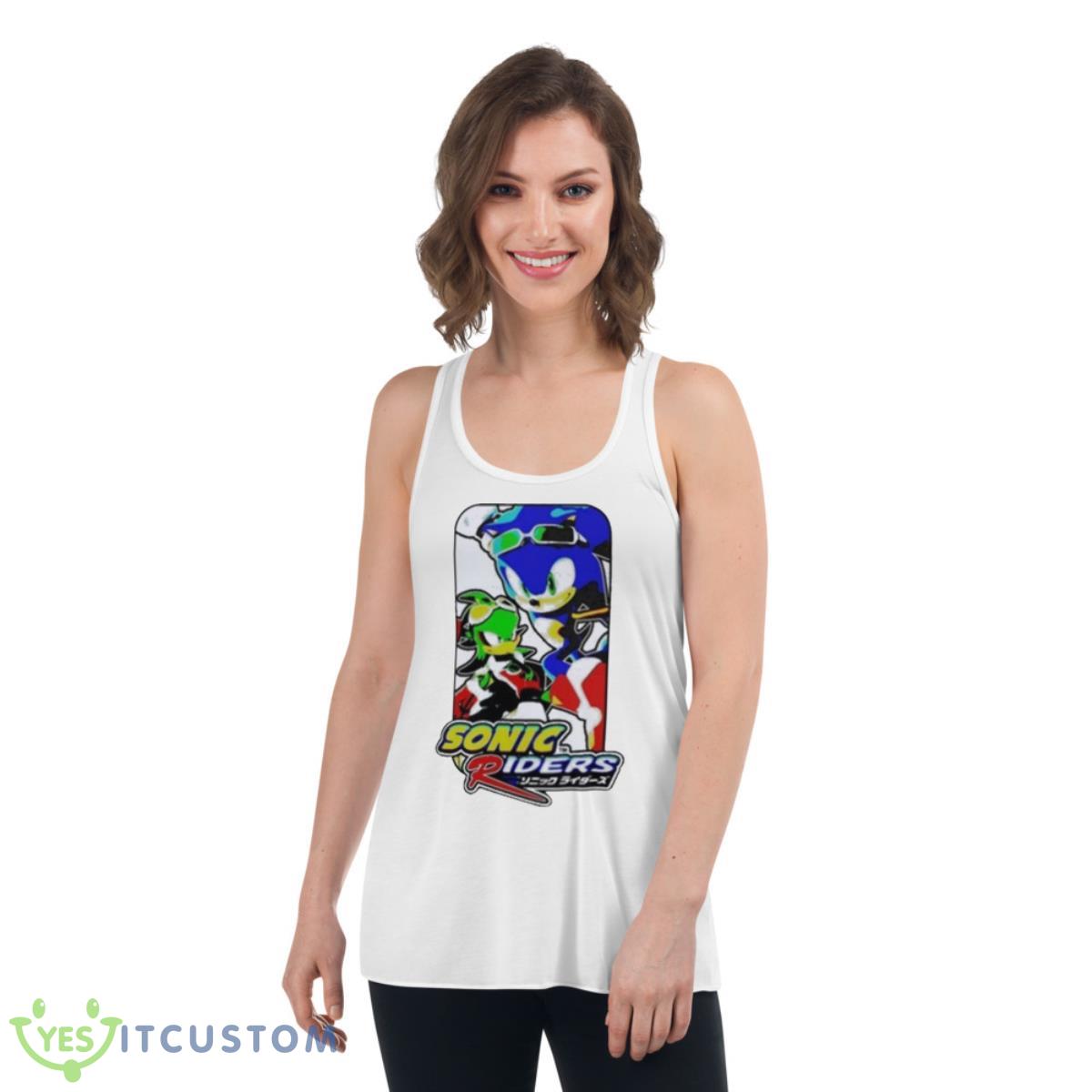 Sonic Riders Ups Shirt 4 Sonic Riders Ups Shirt - Women's Flowy Racerback Tank