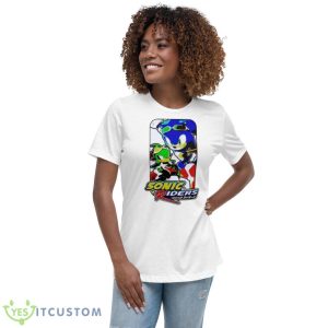 Sonic Riders Ups Shirt 9 Sonic Riders Ups Shirt - Women's Relaxed Short Sleeve Jersey Tee