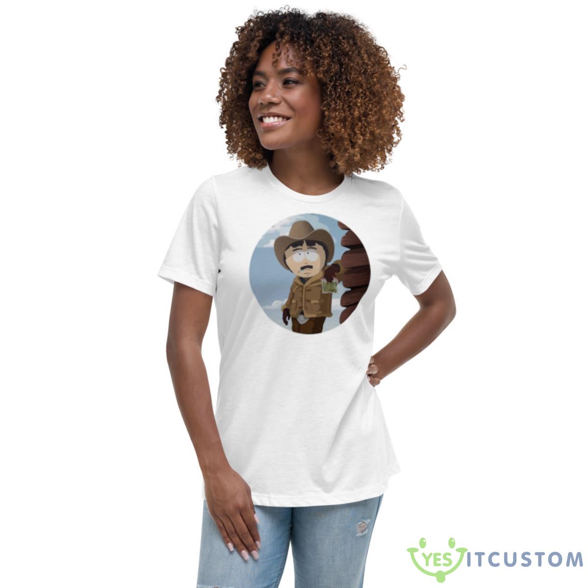 South Park Randy Tegridy Farms Shirt 5 South Park Randy Tegridy Farms Shirt - Women's Relaxed Short Sleeve Jersey Tee