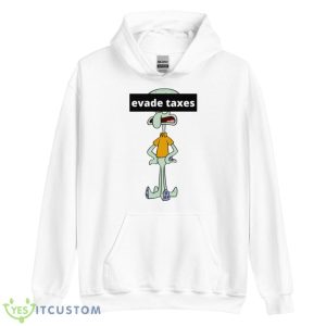 Squidward Evade Taxes Spongebob Shirt - Unisex Heavy Blend Hooded Sweatshirt