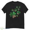 St. Patricks Day Shamrock Irish Leopard Print Plaid Pattern Shirt - G500 Men’s Classic T-Shirt