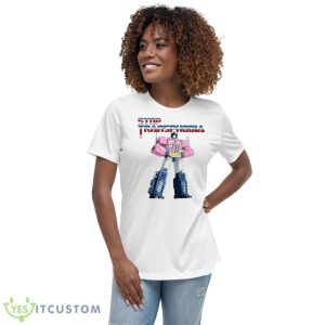 Stop Transphobia Optimus Prime Shirt - Women's Relaxed Short Sleeve Jersey Tee