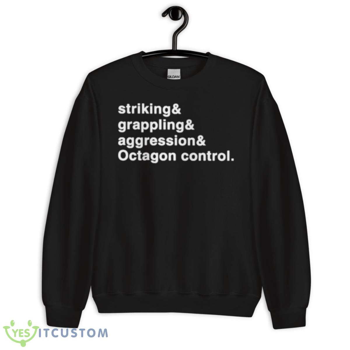 Striking And Grappling And Aggression And Octagon Control Shirt 13 Striking And Grappling And Aggression And Octagon Control Shirt - Unisex Crewneck Sweatshirt