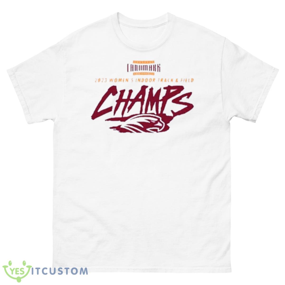 Susquehanna River Hawks 2023 Landmark Women’s Indoor Track & Field Champions Shirt 10 Susquehanna River Hawks 2023 Landmark Women’s Indoor Track & Field Champions Shirt - 500 Men’s Classic Tee Gildan