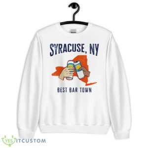 Syracuse NY Best Bar Town Syracuse Orange Football Shirt - Unisex Heavy Blend Crewneck Sweatshirt
