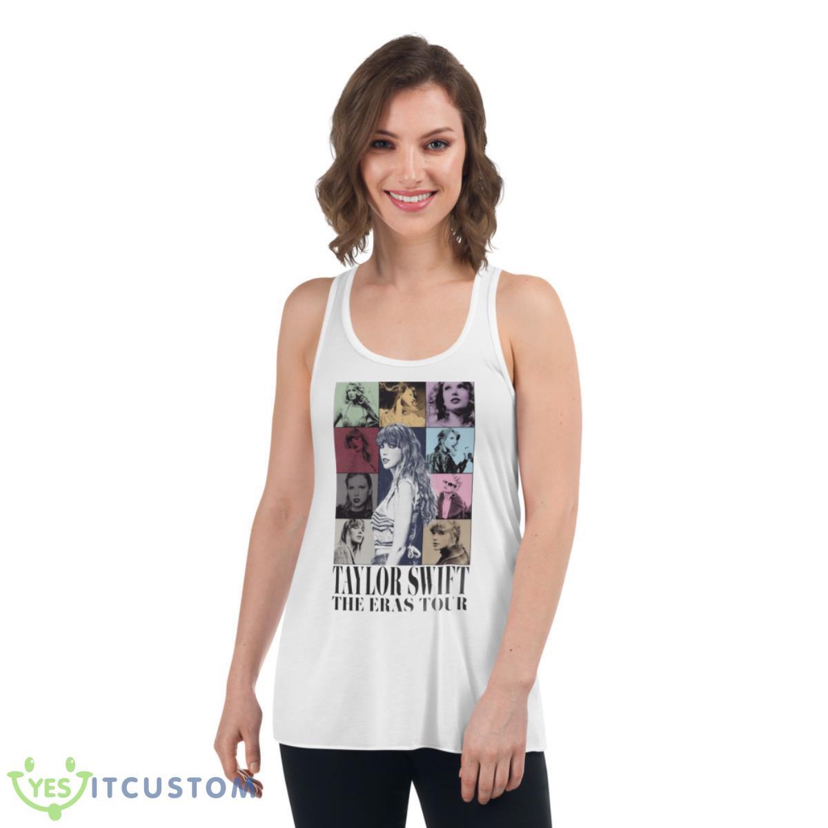 Taylor Swift 2023 The Eras Tour Poster Shirt 4 Taylor Swift 2023 The Eras Tour Poster Shirt - Women's Flowy Racerback Tank