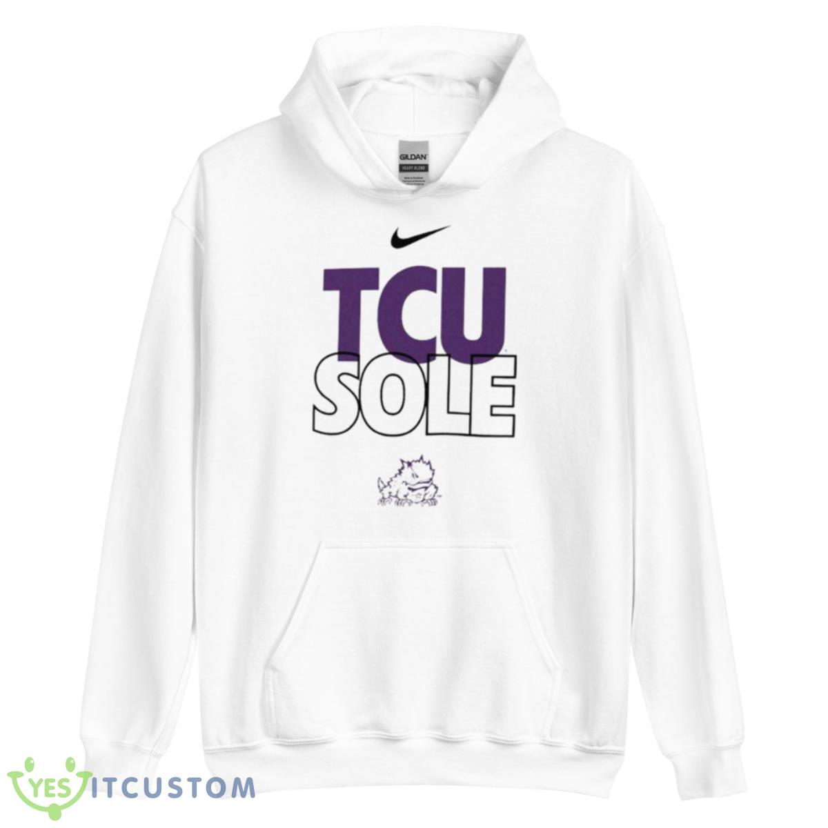 TCU Horned Frogs Nike On Court Bench Shirt 3 TCU Horned Frogs Nike On Court Bench Shirt - Unisex Heavy Blend Hooded Sweatshirt