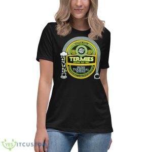 Termies Never Fly Dry Itish Terminal Sodas Shirt - Women's Relaxed Short Sleeve Jersey Tee