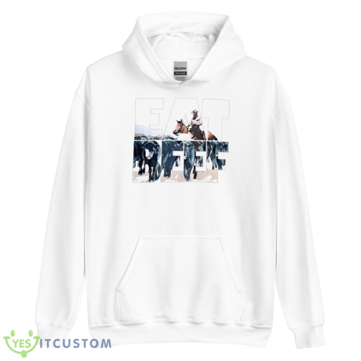 The Beef Cowboy Shirt 3 The Beef Cowboy Shirt - Unisex Heavy Blend Hooded Sweatshirt