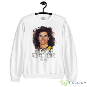 The Race Never Ends Primoz Roglic Shirt - Unisex Heavy Blend Crewneck Sweatshirt
