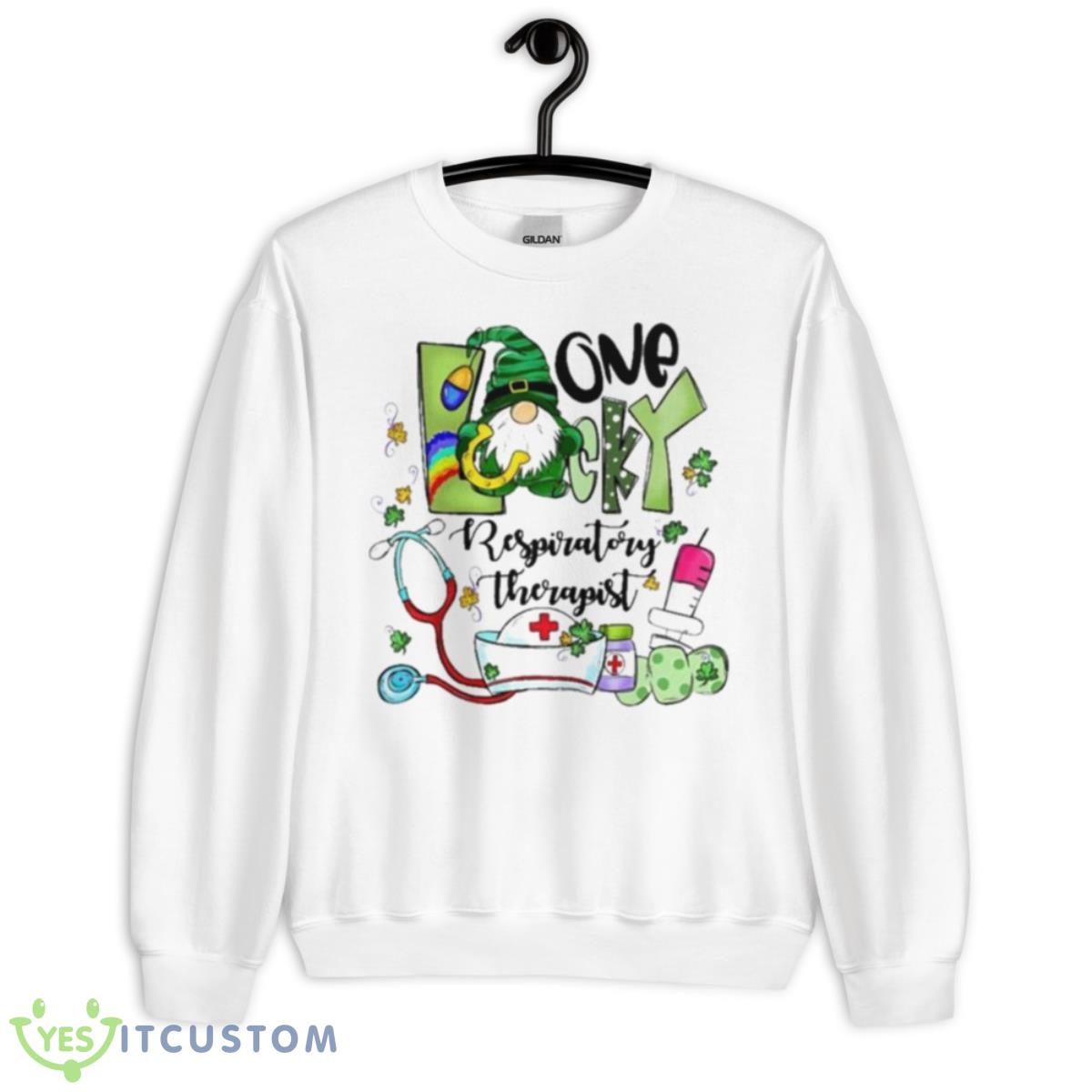 The St Patrick Day One Lucky Righteous Therapist Shirt 11 The St Patrick Day One Lucky Righteous Therapist Shirt - Unisex Heavy Blend Crewneck Sweatshirt