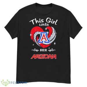 This Is Love Her Arizona Wildcats Hearts 2023 Shirt - G500 Men’s Classic T-Shirt