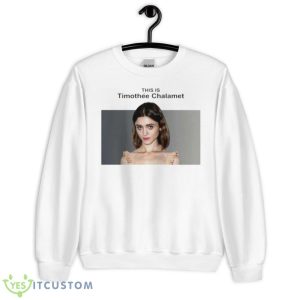 This Is Timothee Chalamet Natalia Dyer Shirt - Unisex Heavy Blend Crewneck Sweatshirt
