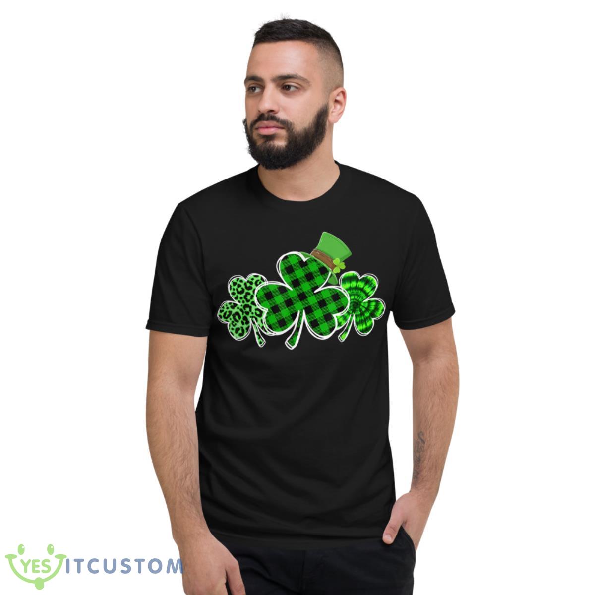 Three Leopard And Plaid Shamrocks St Patricks Day Women Girl Shirt 13 Three Leopard And Plaid Shamrocks St Patricks Day Women Girl Shirt - Short Sleeve T-Shirt