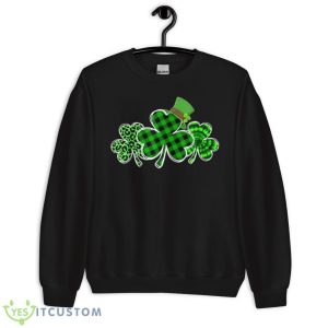 Three Leopard And Plaid Shamrocks St Patricks Day Women Girl Shirt 8 Three Leopard And Plaid Shamrocks St Patricks Day Women Girl Shirt - Unisex Crewneck Sweatshirt