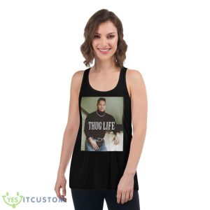 Thug Life Young Dwayne Johnson The Rock Shirt 10 Thug Life Young Dwayne Johnson The Rock Shirt - Women's Flowy Racerback Tank