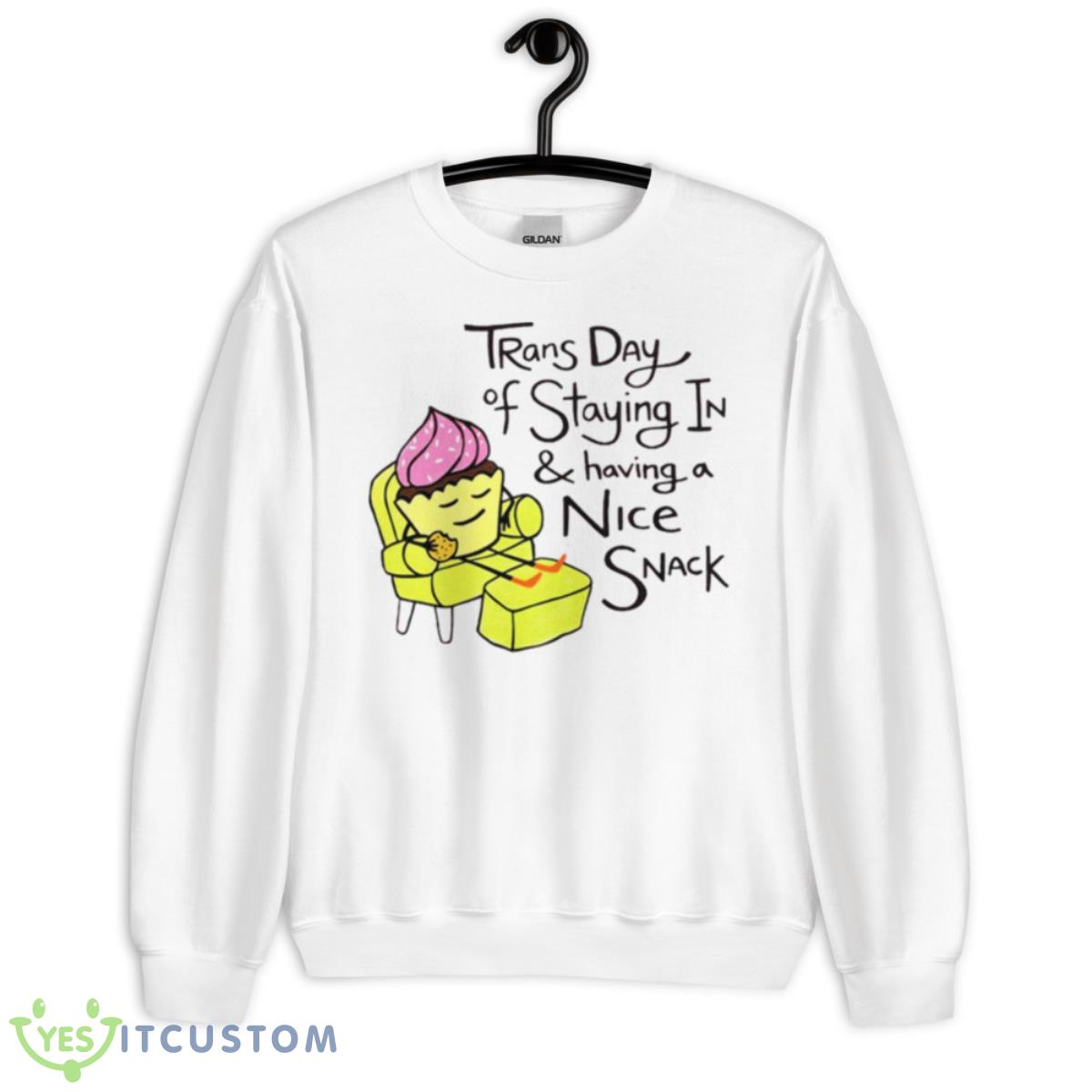 Trans Day Of Staying In And Having A Nice Snack Shirt 2 Trans Day Of Staying In And Having A Nice Snack Shirt - Unisex Heavy Blend Crewneck Sweatshirt