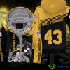 Troy Polamalu Pittsburgh Steelers Legend Signed Hoodie 3D Product Photo 1