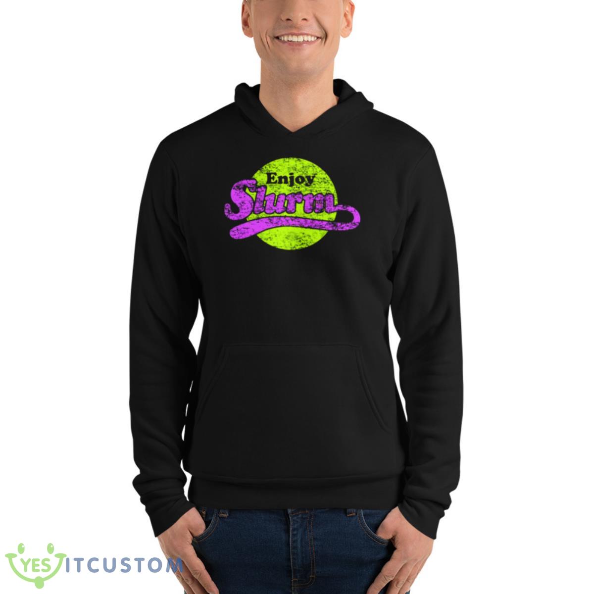 Try Slurm Distressed Design The Futurama Shirt 4 Try Slurm Distressed Design The Futurama Shirt - Unisex Fleece Pullover Hoodie