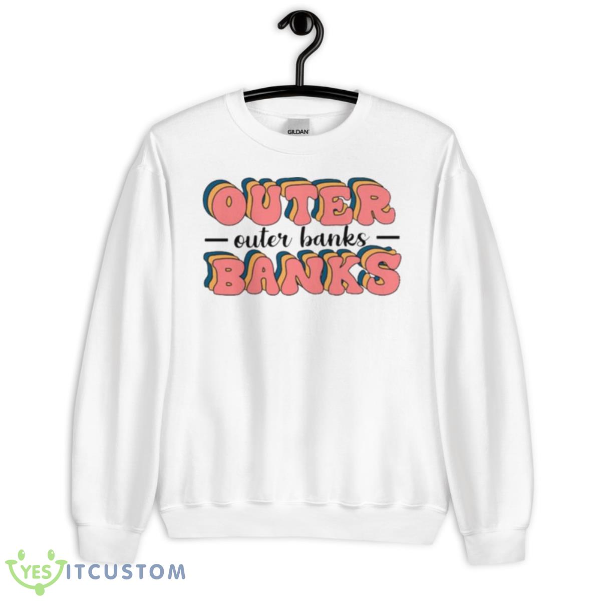 Typography Outer Banks Retro Style Shirt 2 Typography Outer Banks Retro Style Shirt - Unisex Heavy Blend Crewneck Sweatshirt