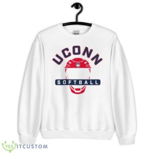 Uconn Huskies Catcher Softball Helmet Shirt - Unisex Heavy Blend Crewneck Sweatshirt