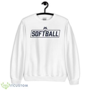 Uconn Huskies Softball Bar Shirt - Unisex Heavy Blend Crewneck Sweatshirt