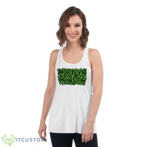 Uncle Glam Rocker Marilyn Manson Shirt - Women's Flowy Racerback Tank