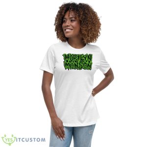 Uncle Glam Rocker Marilyn Manson Shirt - Women's Relaxed Short Sleeve Jersey Tee