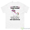 Unicorn I Try To Avoid Drama Shirt - 500 Men’s Classic Tee Gildan
