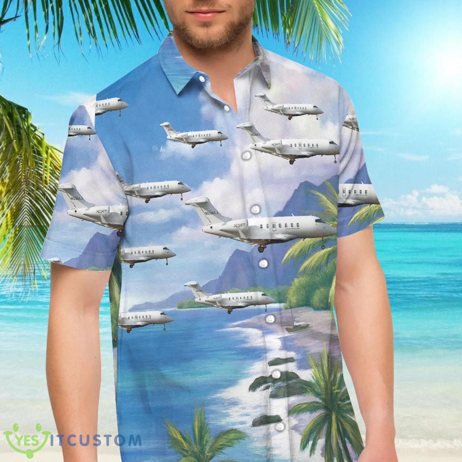 Vintage Airplane Tropical Button Down Shirt 4 Vintage Airplane Tropical Button Down Shirt Product Photo 4