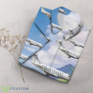 Vintage Airplane Tropical Button Down Shirt 12 Vintage Airplane Tropical Button Down Shirt Product Photo 6