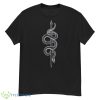 White Snake With Sword Motif Minimalist Style Shirt - G500 Men’s Classic T-Shirt