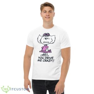 Angry Sally Peanuts White T Shirts - Men’s Classic Tee Gildan 5000