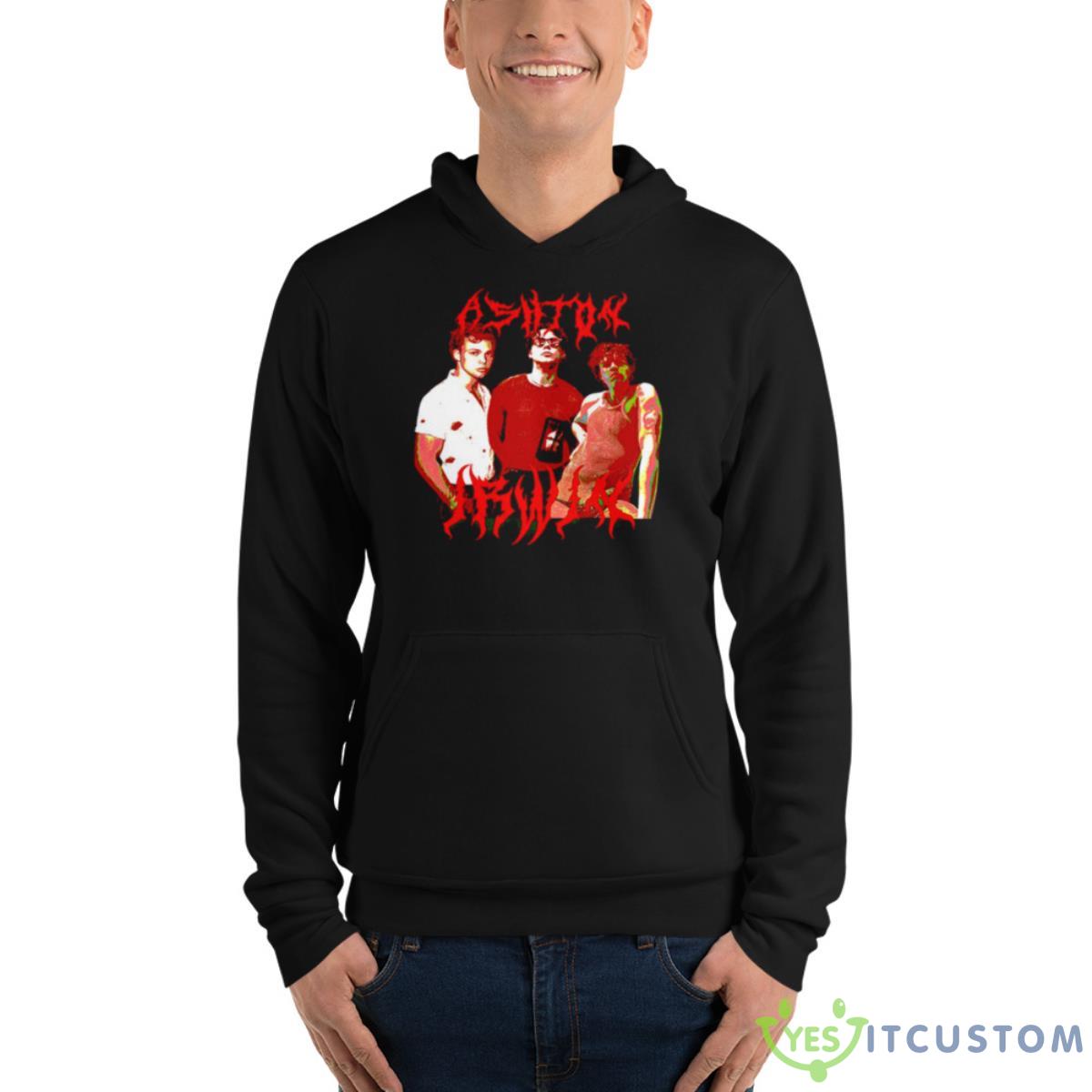 Ashton Irwin Shirt 13 Ashton Irwin Shirt - Unisex Fleece Pullover Hoodie