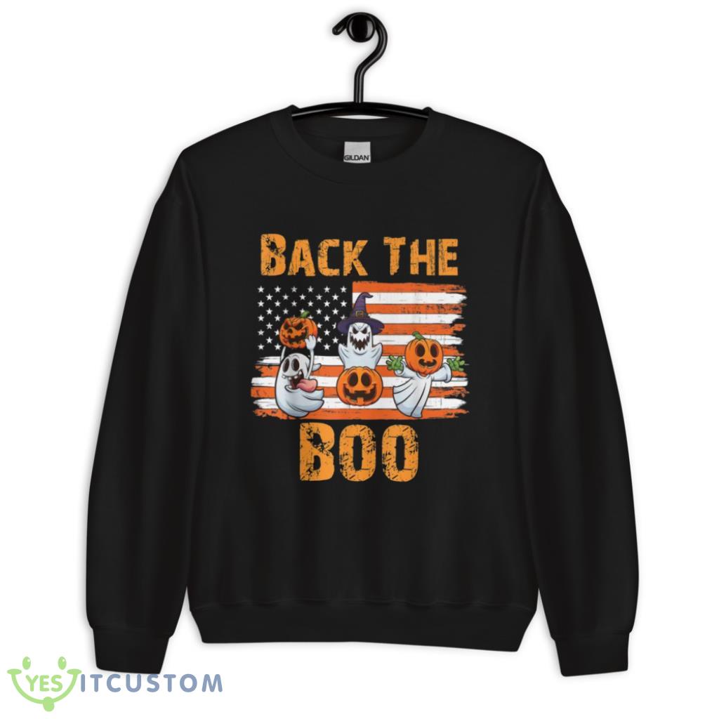 Back The Boo American Flag Costume Halloween T-Shirt 3 Back The Boo American Flag Costume Halloween T-Shirt Product Photo 3