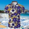 Baltimore Ravens Hawaiian Shirt Tropical Flower Short Sleeve Product Photo 1