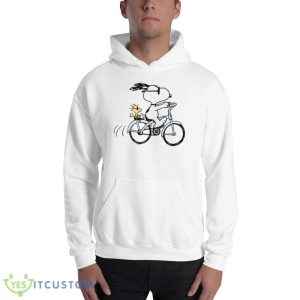 Bicycle Peanuts Snoopy Woodstock White T Shirts 7 Bicycle Peanuts Snoopy Woodstock White T Shirts - 18500 Unisex Heavy Blend Hooded Sweatshirt