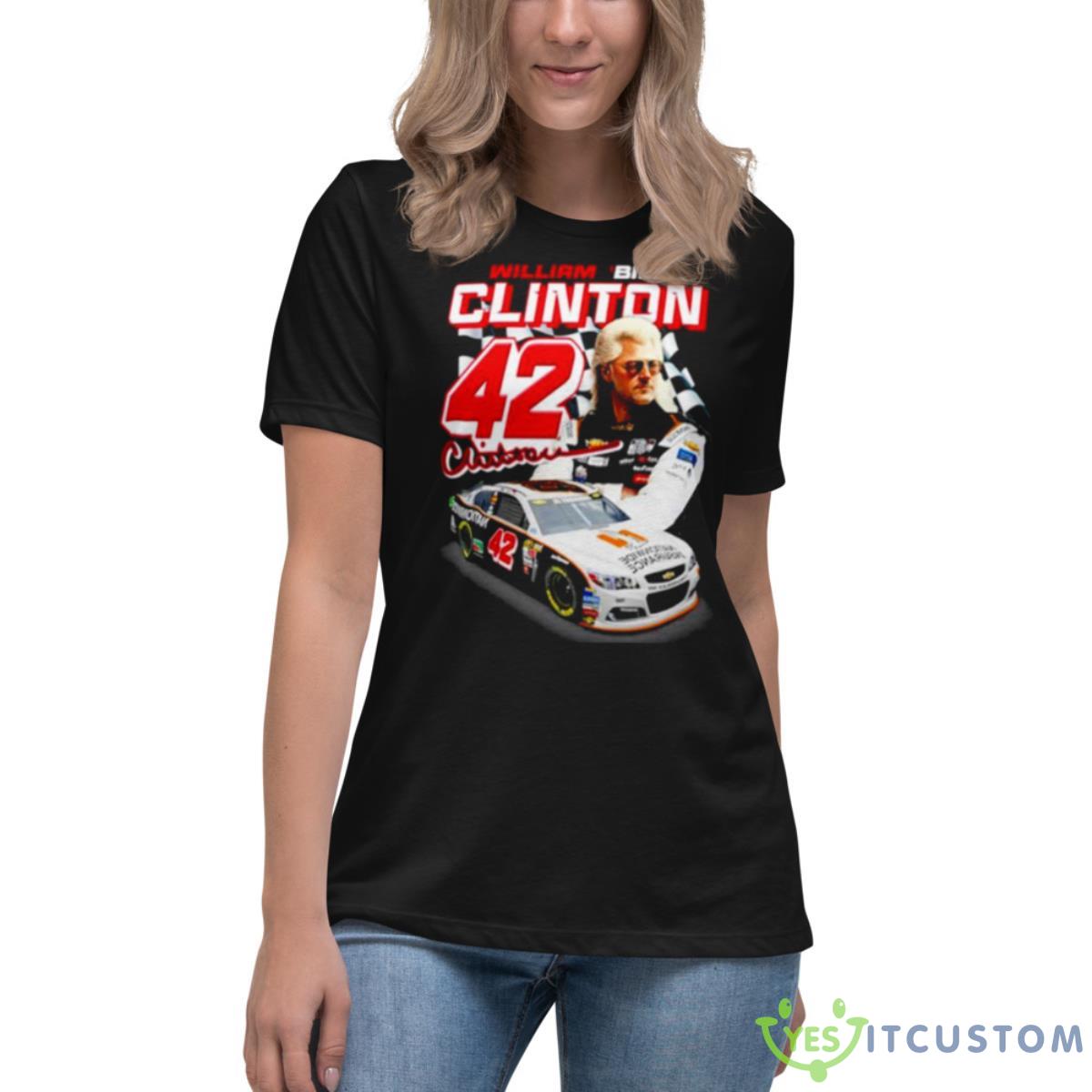 Bill Clinton #42 Signature Shirt 6 Bill Clinton #42 Signature Shirt - Women's Relaxed Short Sleeve Jersey Tee