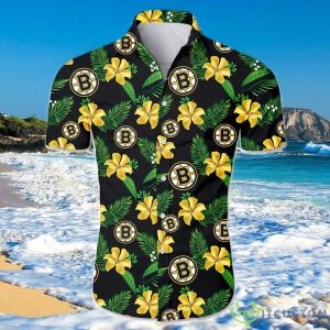 Boston Bruins Hawaiian Shirt Floral For Men And Women Product Photo 1