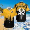 Boston Bruins Shirts Skull Short Sleeve3D Shirt Product Photo 1