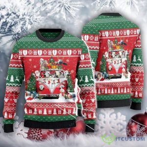 Brahman Cattle Lovers Christmas Van All Over Print Sweater - Brahman Cattle Lovers Christmas Van All Over Print Sweater_1