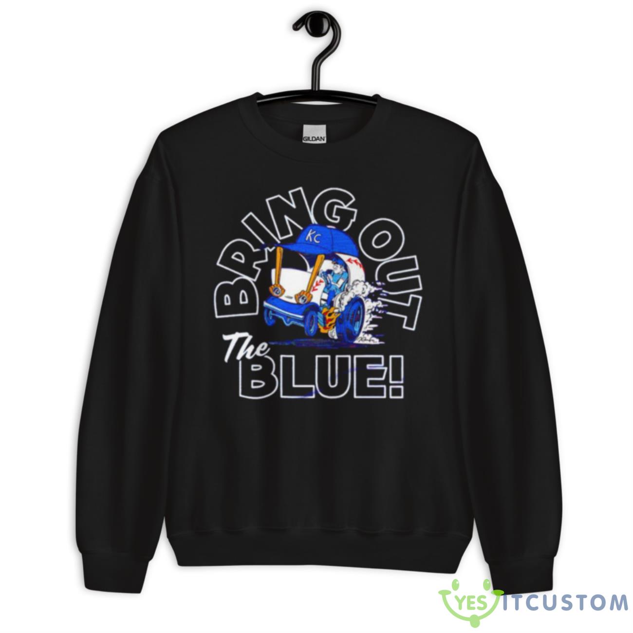 Bring Out The Blue KC Baseball Shirt 3 Bring Out The Blue KC Baseball Shirt - Unisex Crewneck Sweatshirt