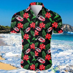Carolina Hurricanes Hawaiian Shirt Floral For Men And Women Product Photo 1