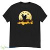Cat Pumpkin Moonlight Bats Costume Halloween T-Shirt Product Photo 1