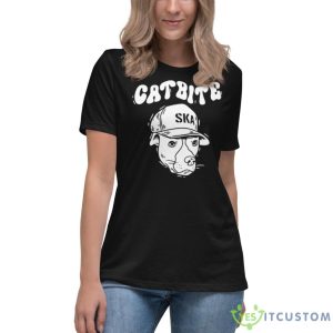 Catbite Ska Nacho Puffy Ink Shirt - Women's Relaxed Short Sleeve Jersey Tee